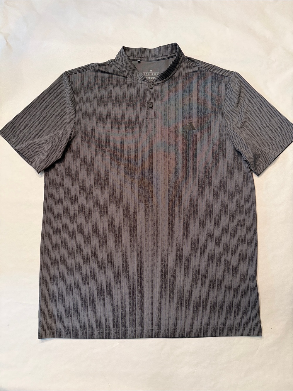 adidas Men's Charcoal Heather Short-Sleeve Polo
